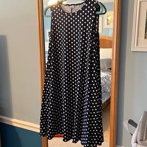 Honey & Lace Polka Dot Swing Dress (L)